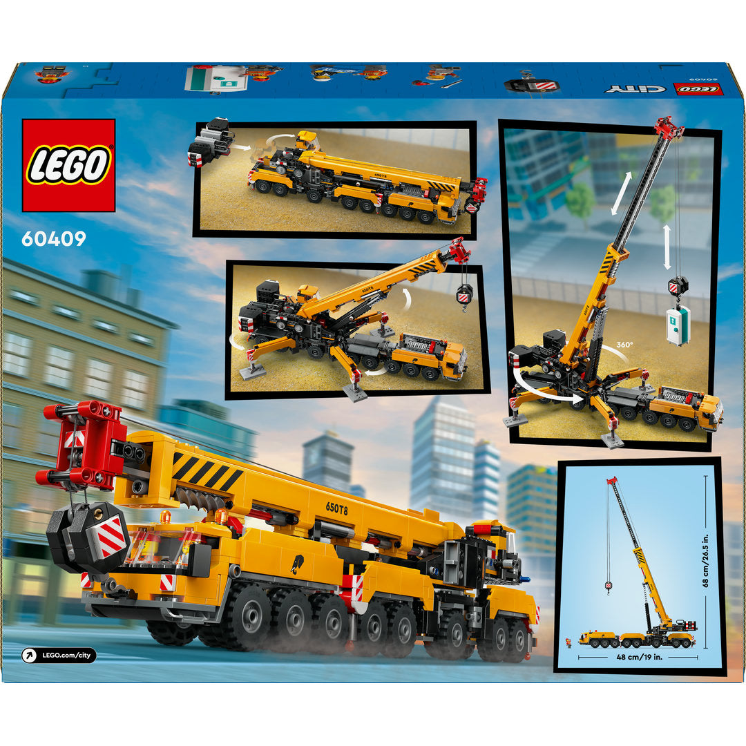 LEGO city gele mobiele bouwkraan set