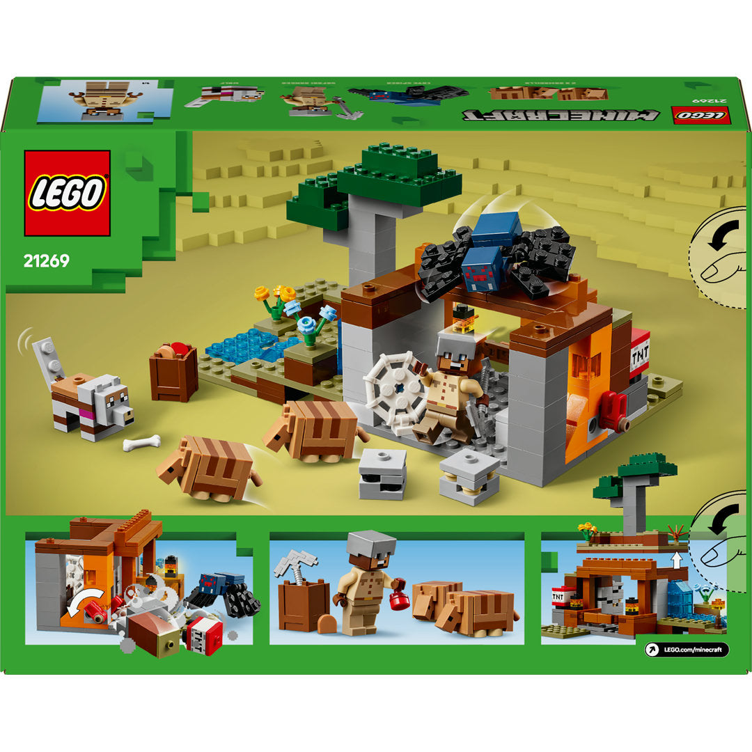 LEGO minecraft de gordeldieren bij de mijn
