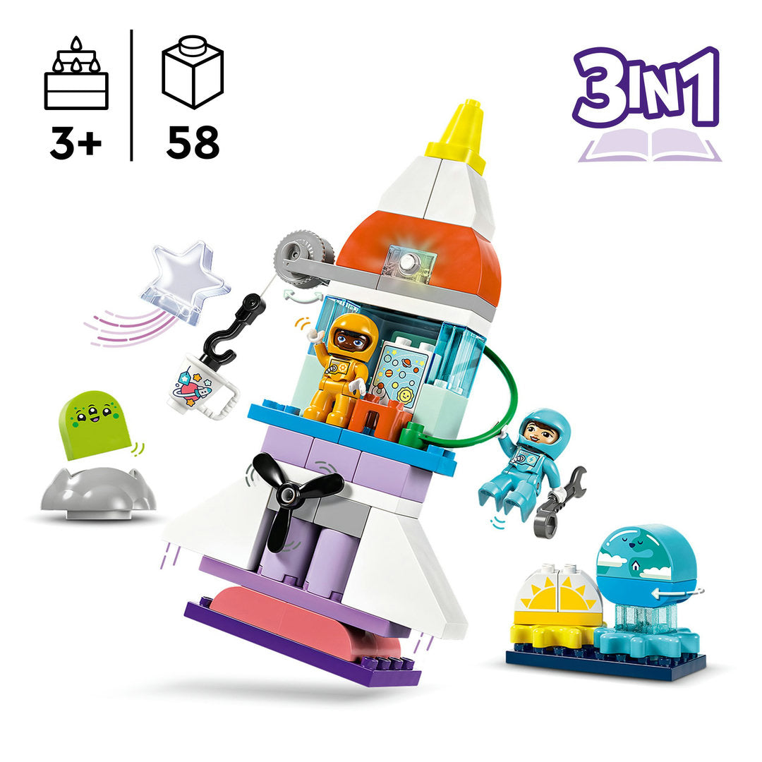 LEGO DUPLO 3-in-1 ruimteavontuur