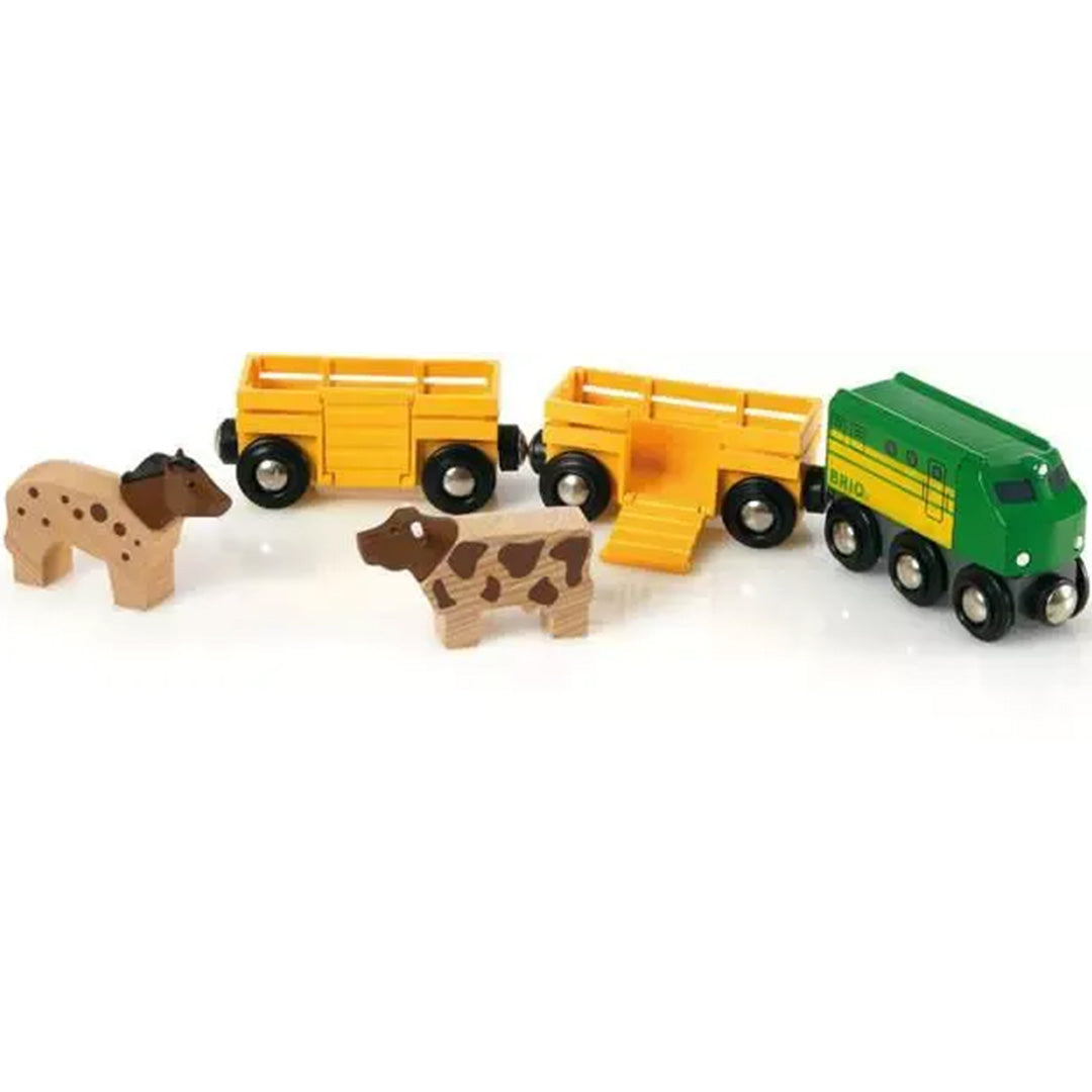 brio trein met boerderijdieren - 5-delig