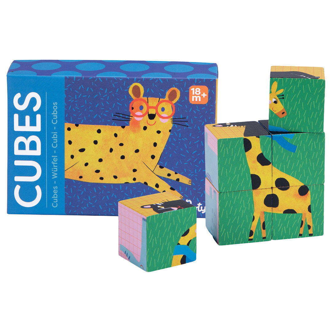 moulin roty blokkenpuzzel  les toupitis - dieren - 6st | 679105 | 4