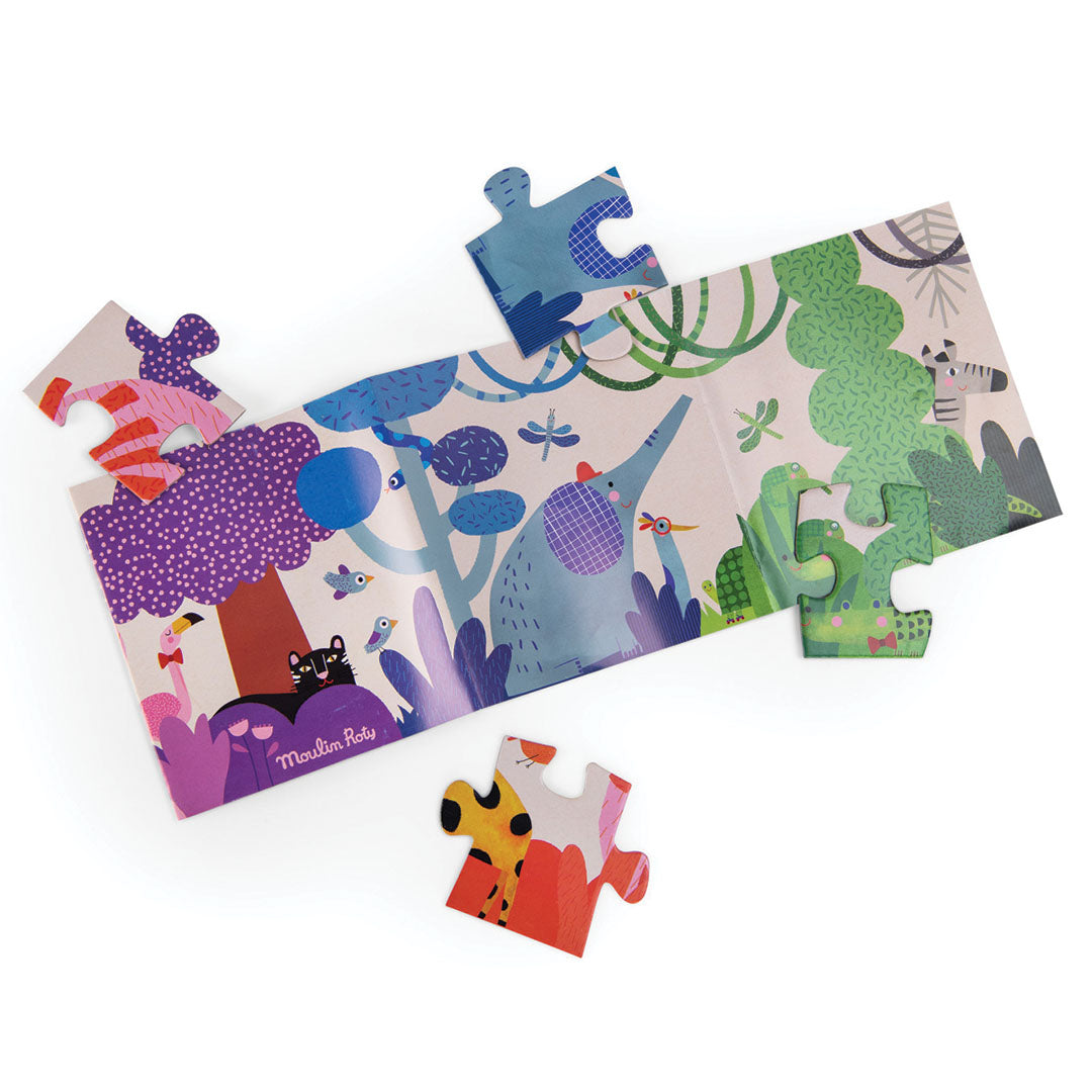 moulin roty puzzel glow-in-the-dark - les toupitis - waterval - 24st | 679440 | 4