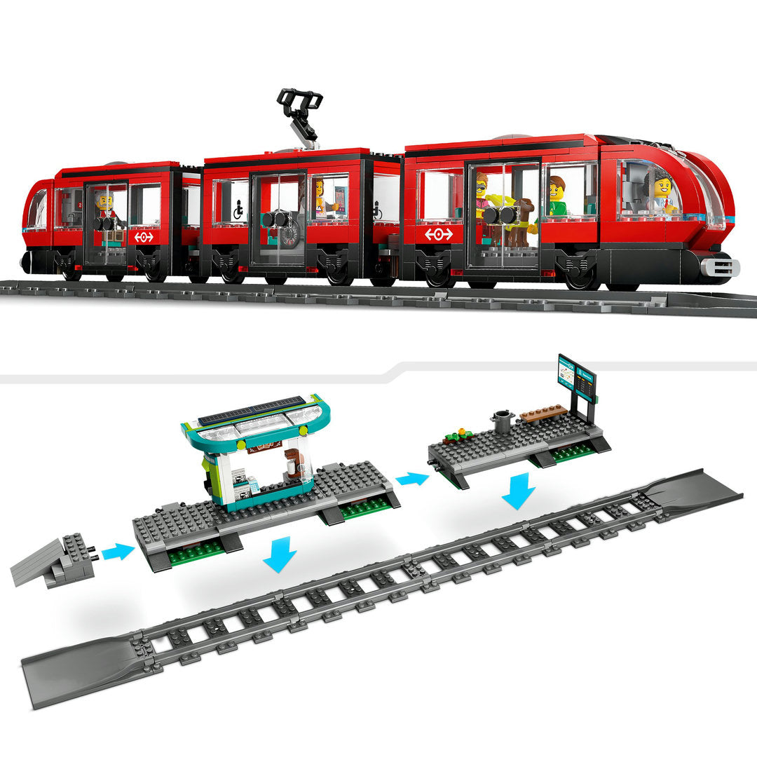 LEGO city stadstram en station set