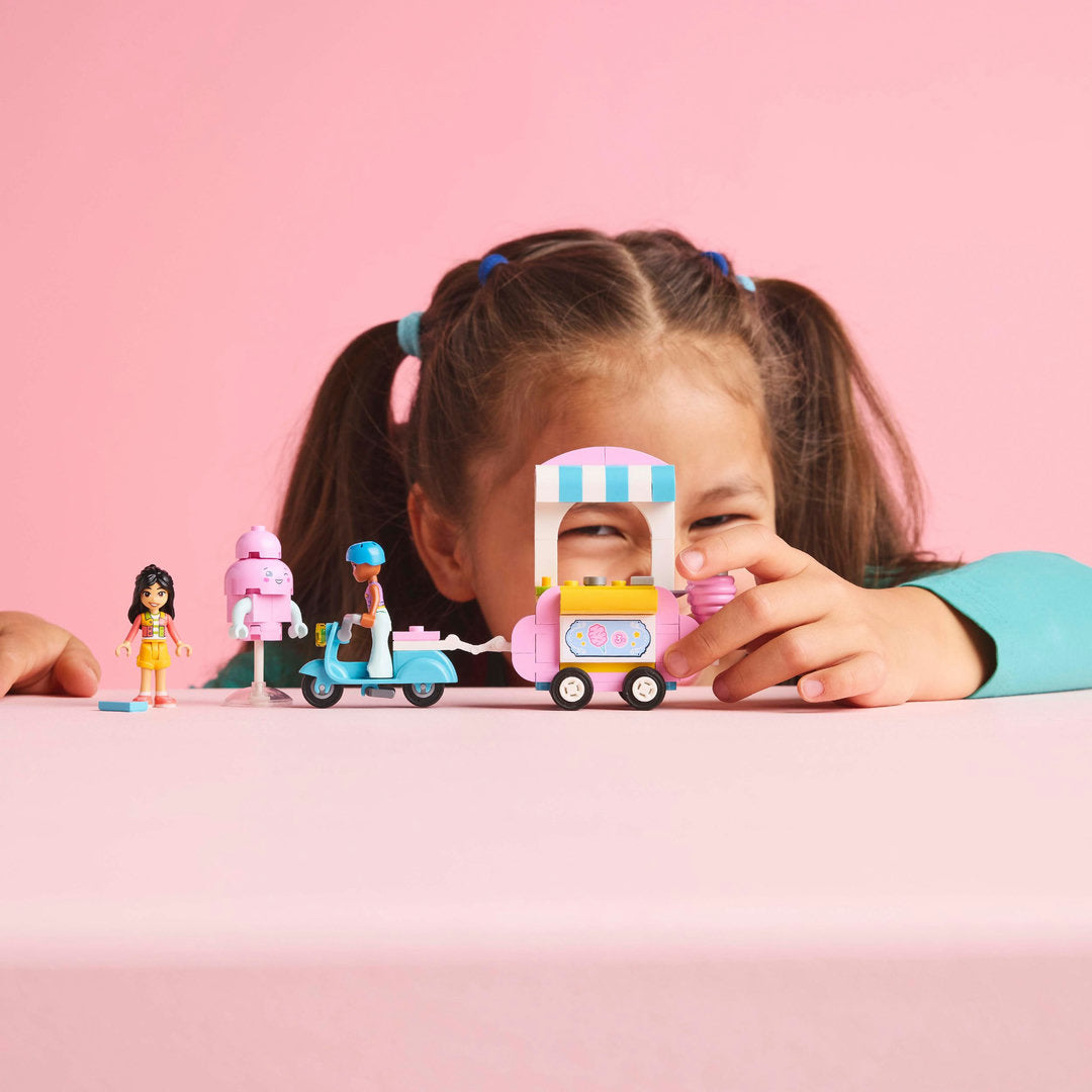 LEGO friends suikerspinkraam en scooter set