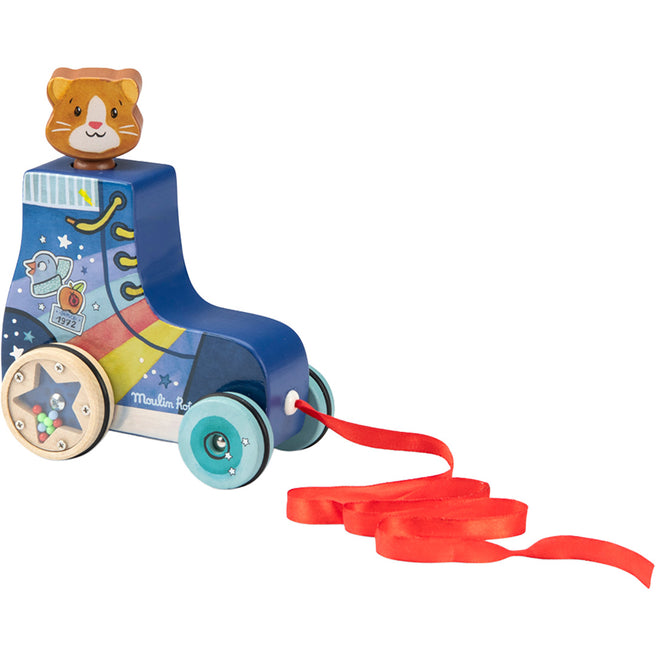 moulin roty trekfiguur rolschaats - puce & pilou | 684370 | 