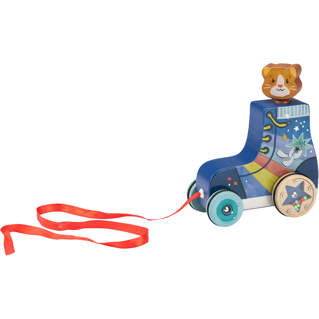 moulin roty trekfiguur rolschaats - puce & pilou | 684370 | 4