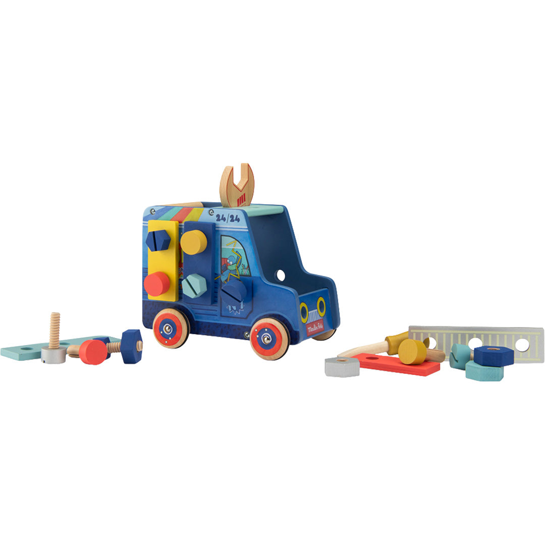 moulin roty activiteitenauto handyman - puce & pilou | 684373 | 3