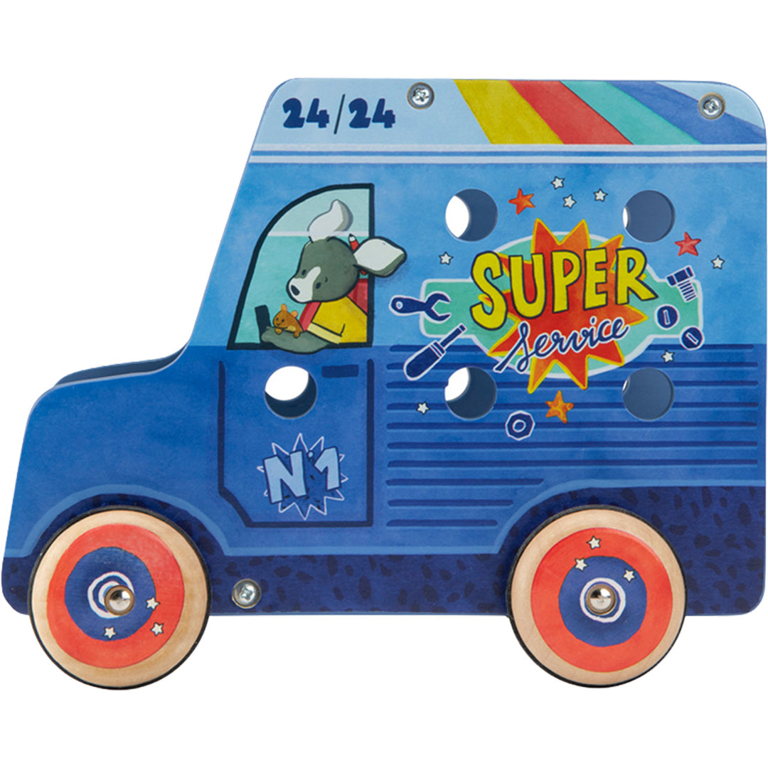 moulin roty activiteitenauto handyman - puce & pilou | 684373 | 2