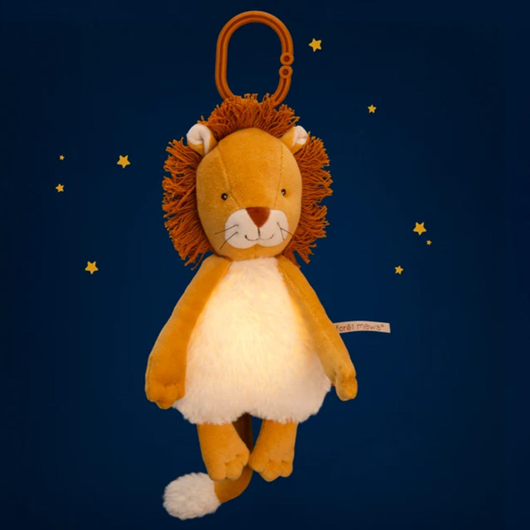 moulin roty lichtgevende knuffel la forêt mawa - leeuw mamba | 688030 | 2