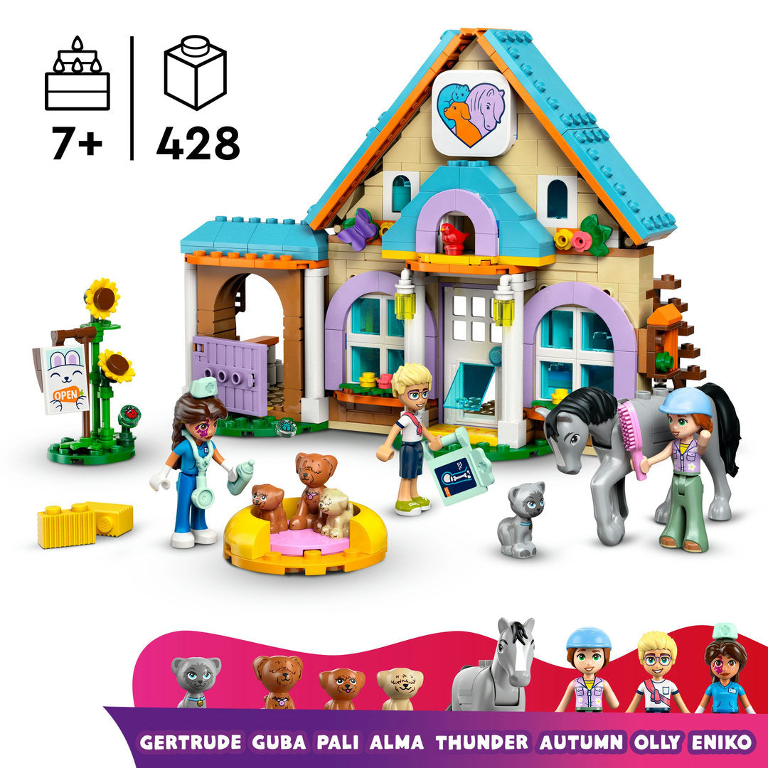 LEGO friends dierenkliniek voor paarden en huisdieren