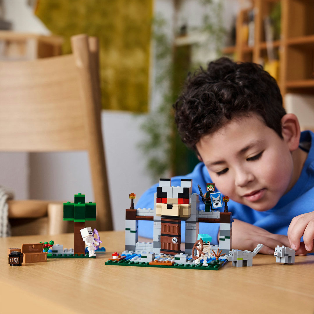 LEGO minecraft de wolvenburcht speelset met fort