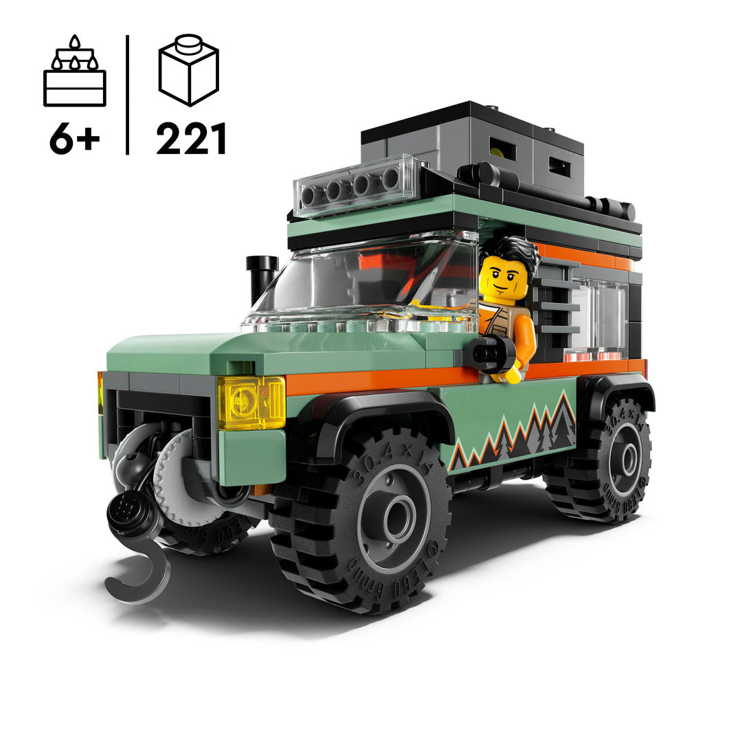 LEGO city 4x4 terreinwagen voor in de bergen