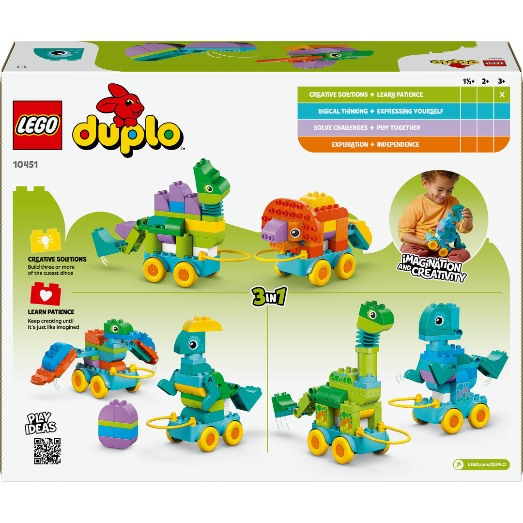 LEGO DUPLO stad 3-in-1 dinosaurussen op wielen
