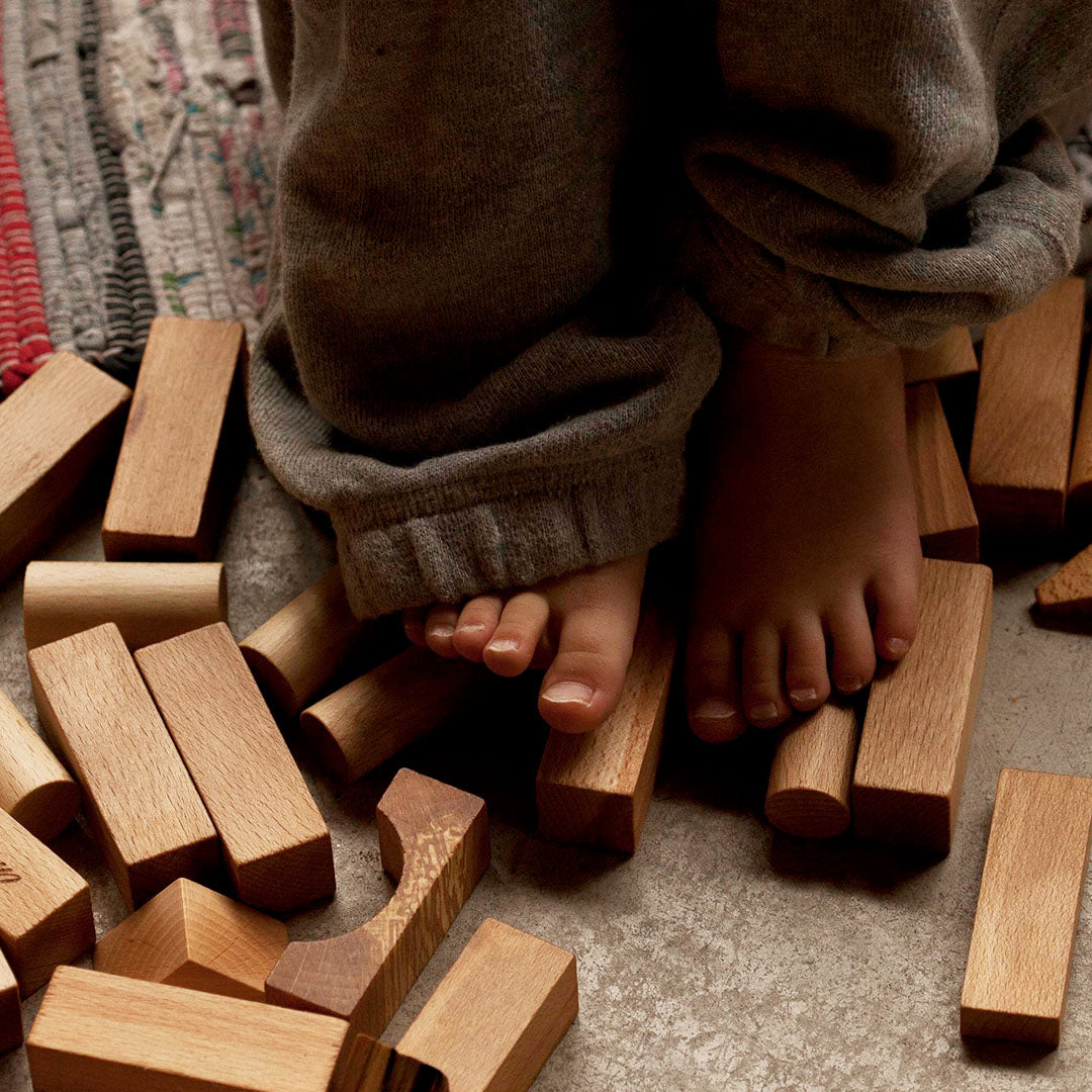 wooden story stapelblokken - naturel - 100 st | WS13 | 5