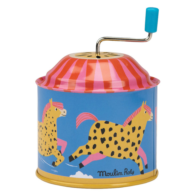 moulin roty muziekdoos les jouets métal - boerderijdieren | 720503 | 1