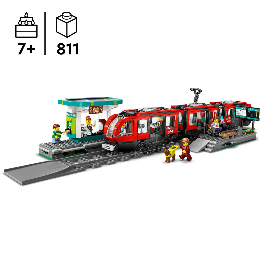 LEGO city stadstram en station set