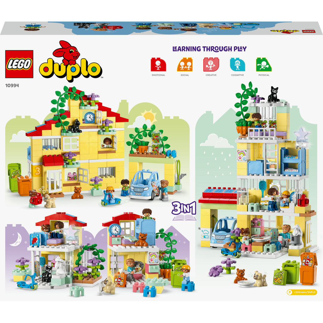 LEGO DUPLO stad 3-in-1 familiehuis (218 onderdelen)