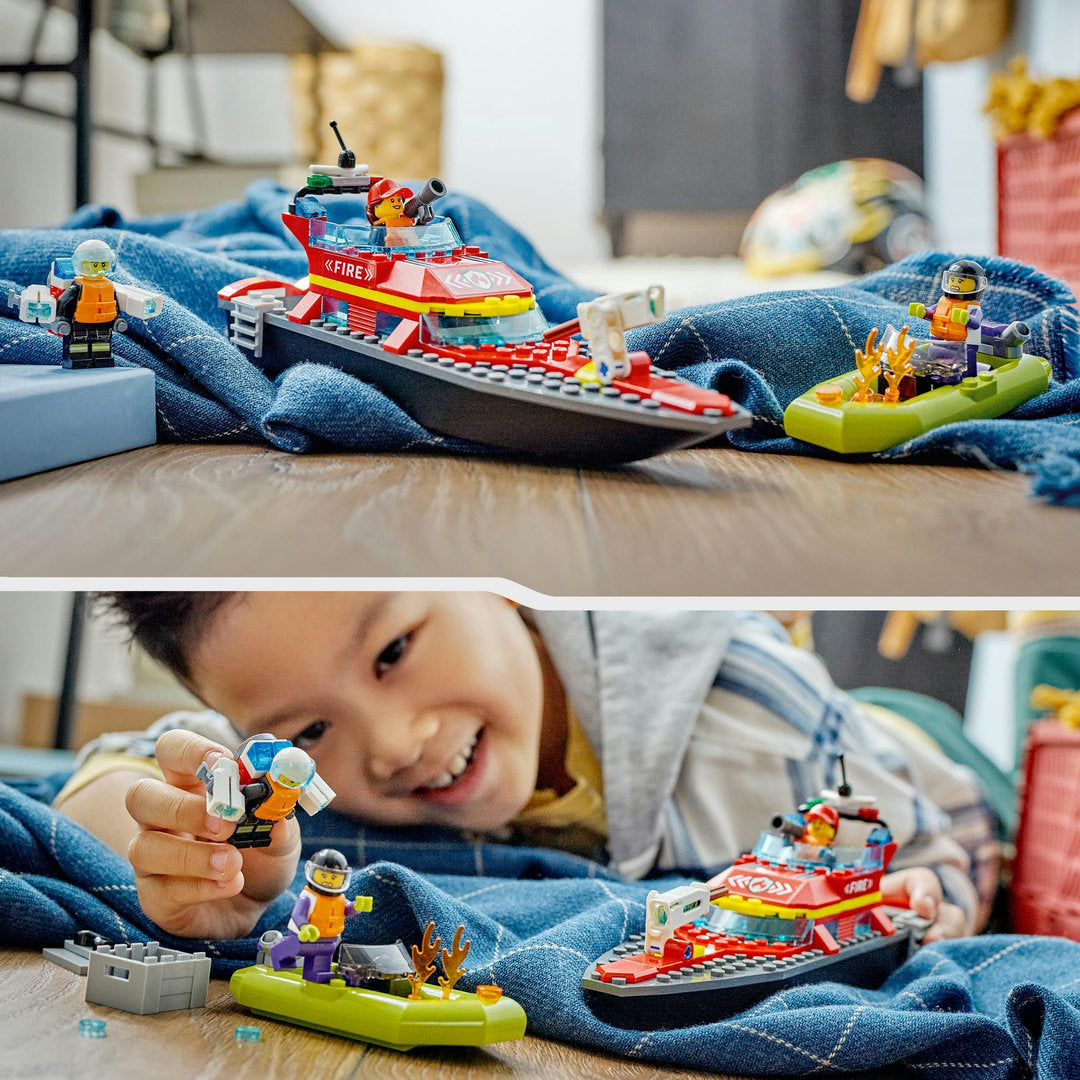 LEGO city reddingsboot brand  bouw- en speelset (144 onderdelen)