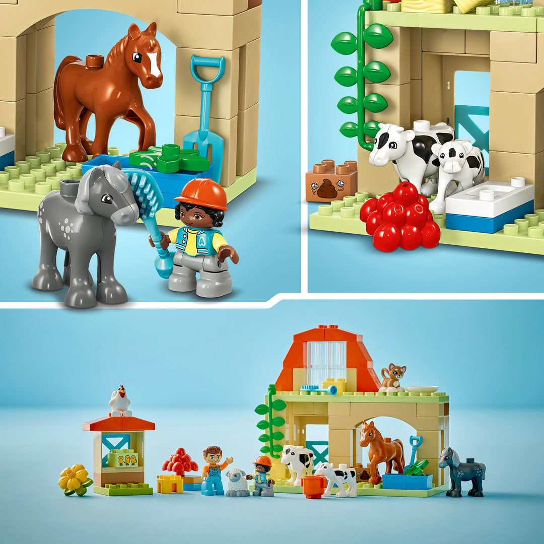 LEGO DUPLO stad dieren verzorgen op de boerderij