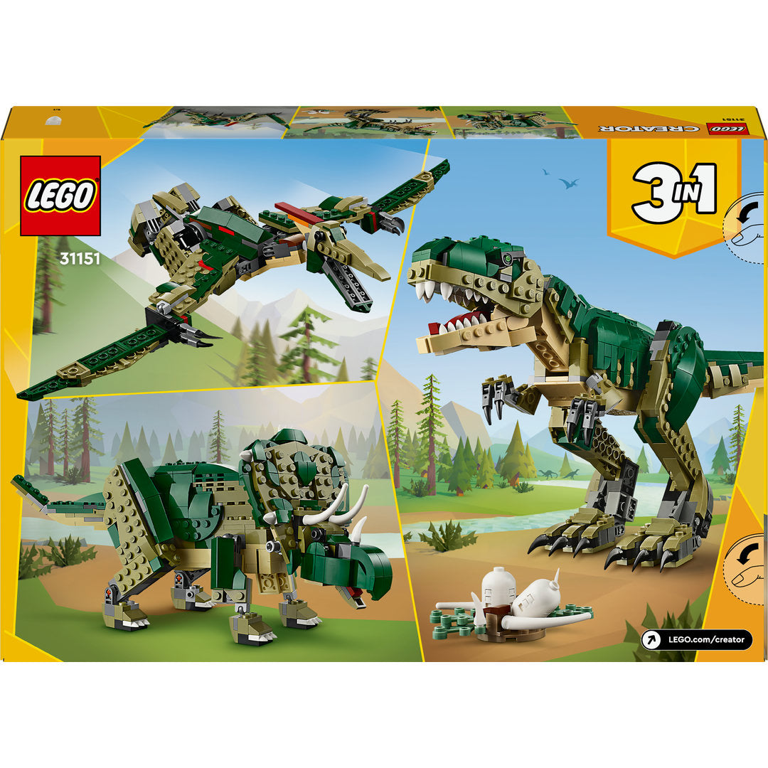 LEGO creator 3-in-1 t. rex dinosaurus