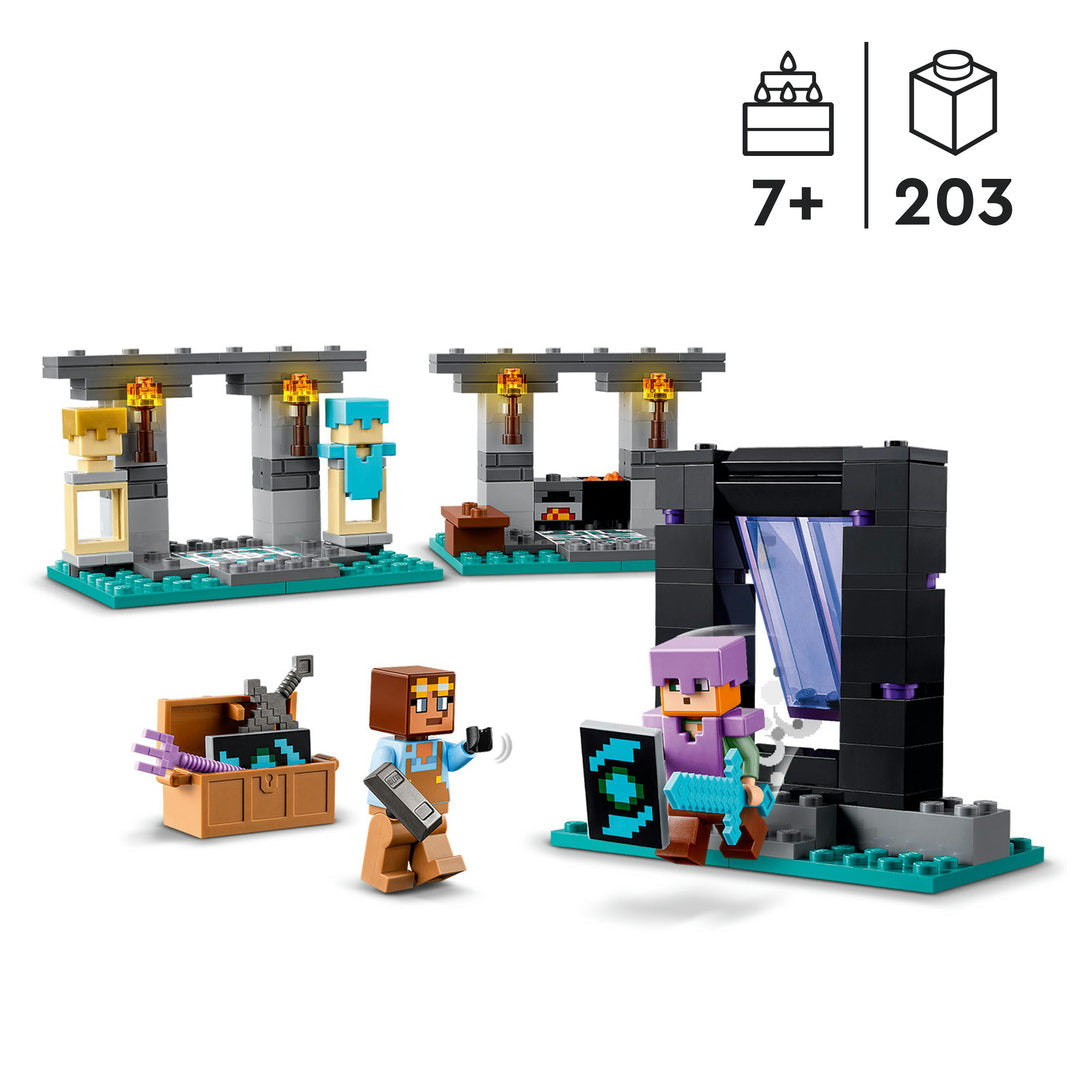 LEGO minecraft de wapensmederij bouwavontuur