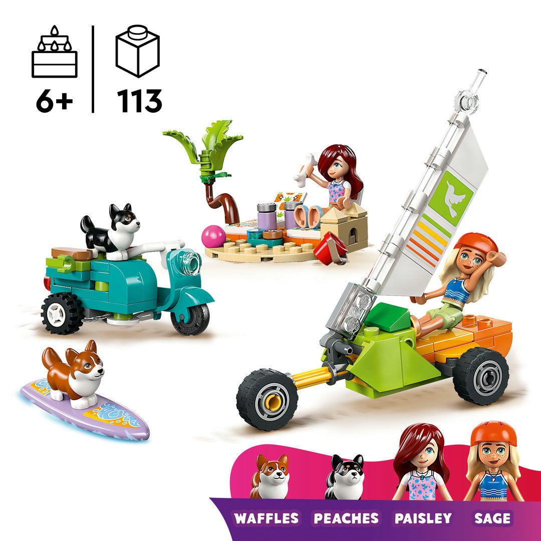 LEGO friends surf- en scooterplezier met de honden