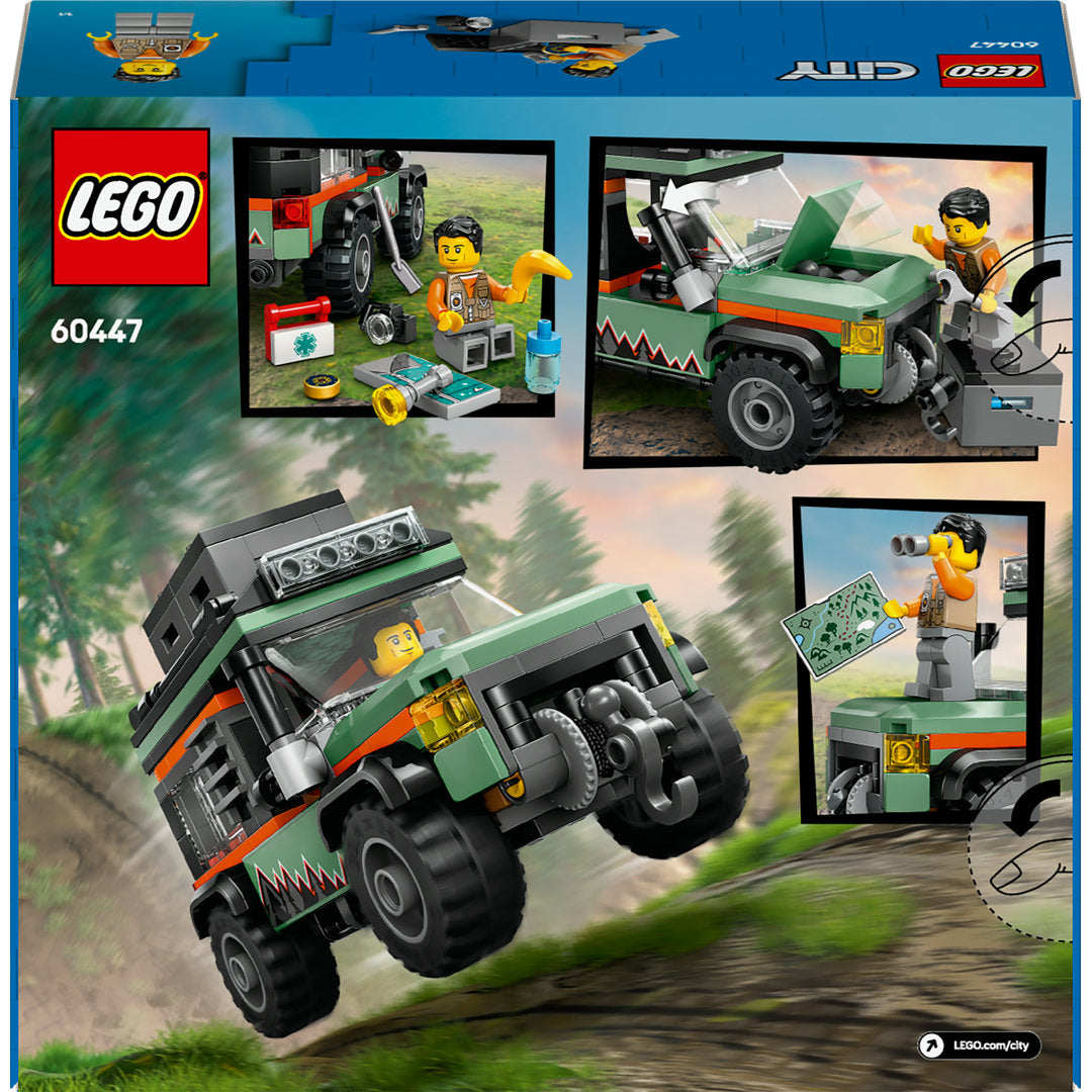 LEGO city 4x4 terreinwagen voor in de bergen