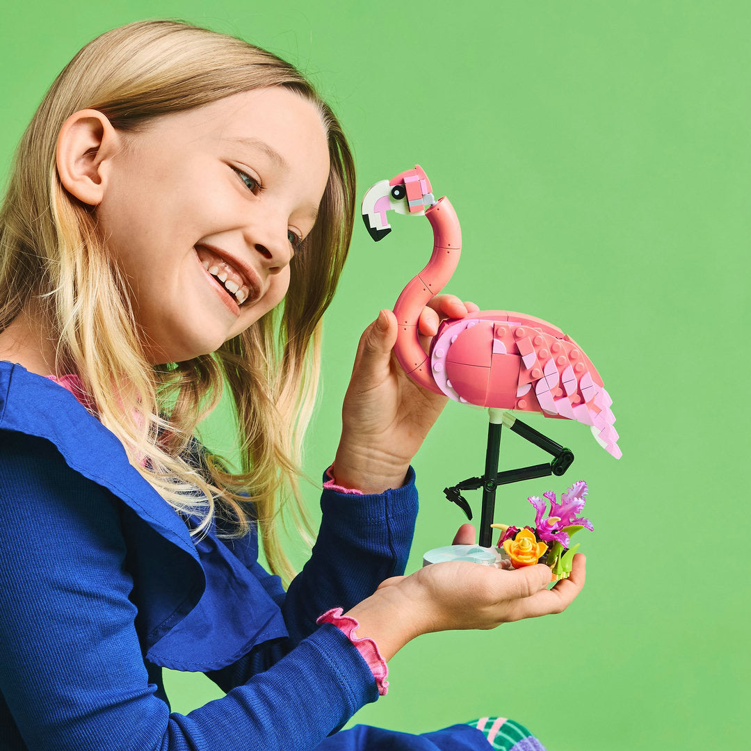 LEGO creator 3-in-1 wilde dieren roze flamingo set