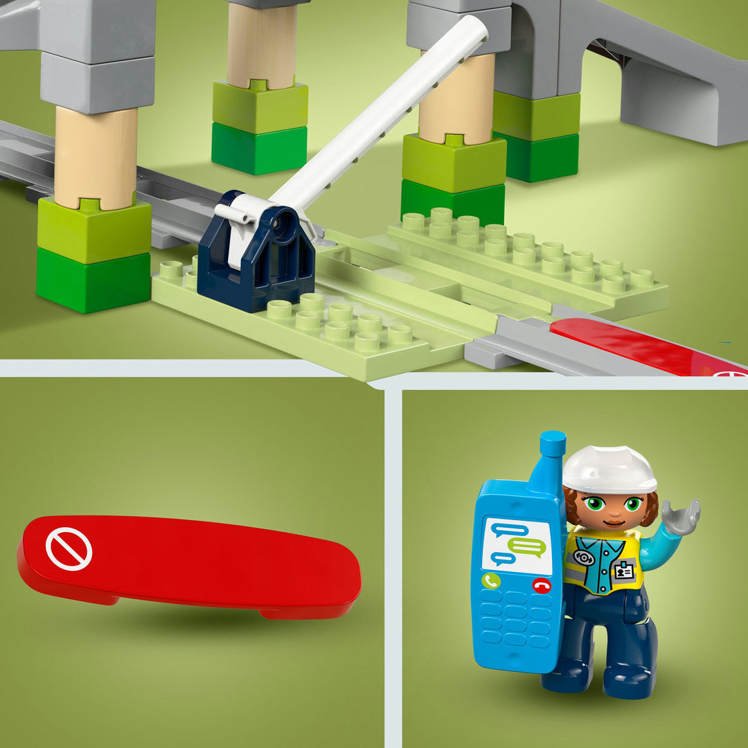 LEGO DUPLO stad treinbrug en rails uitbreidingsset