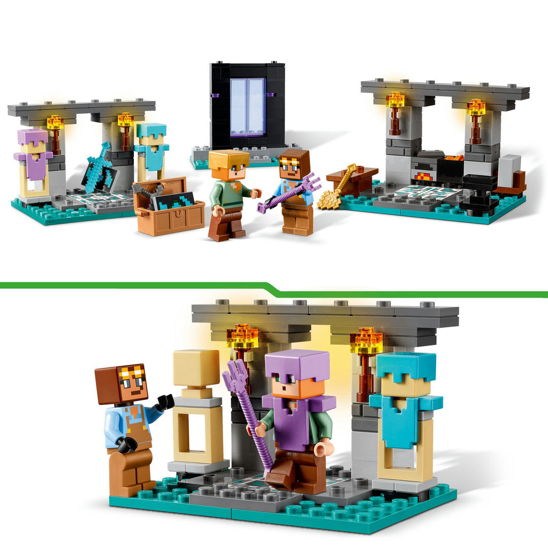 LEGO minecraft de wapensmederij bouwavontuur