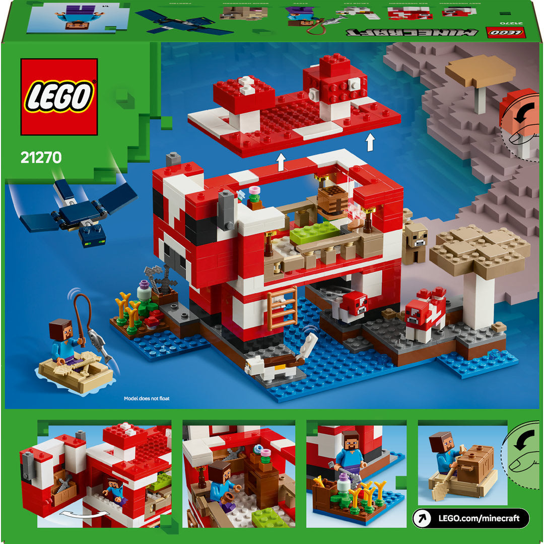 LEGO minecraft het mooshroom huis gaming
