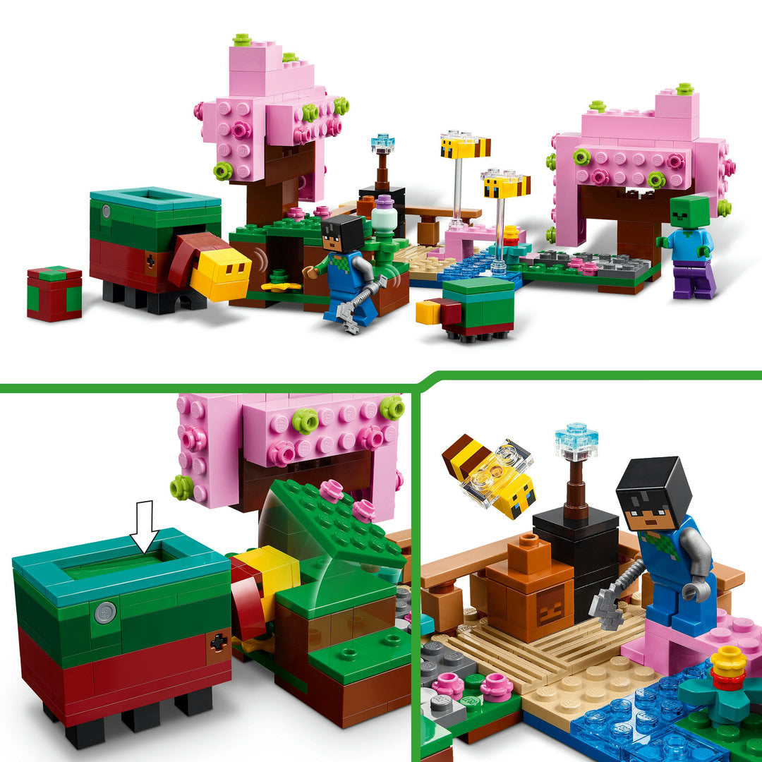 LEGO minecraft de kersenbloesemtuin