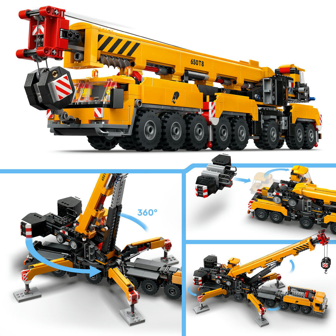 LEGO city gele mobiele bouwkraan set
