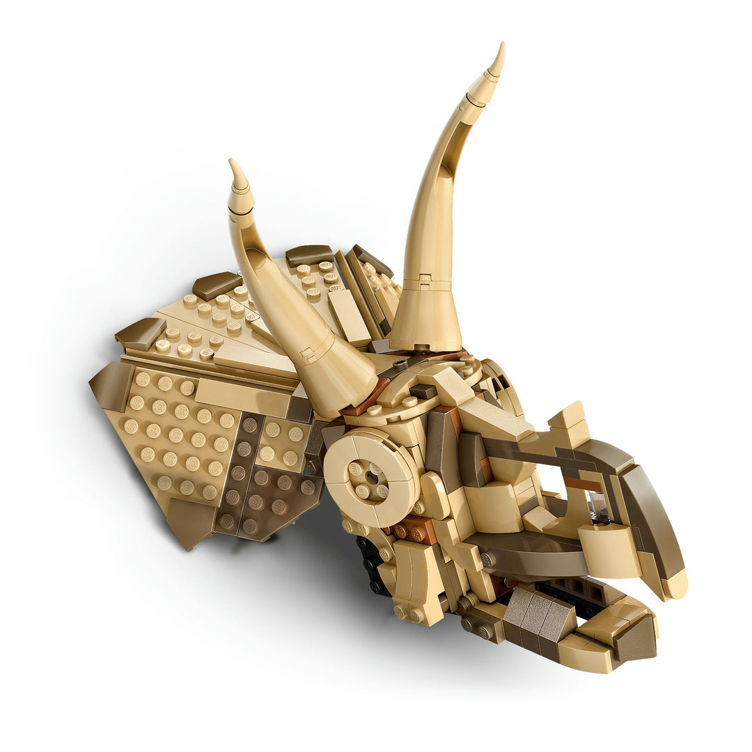 LEGO jurassic world dinosaurusfossielen triceratops schedel