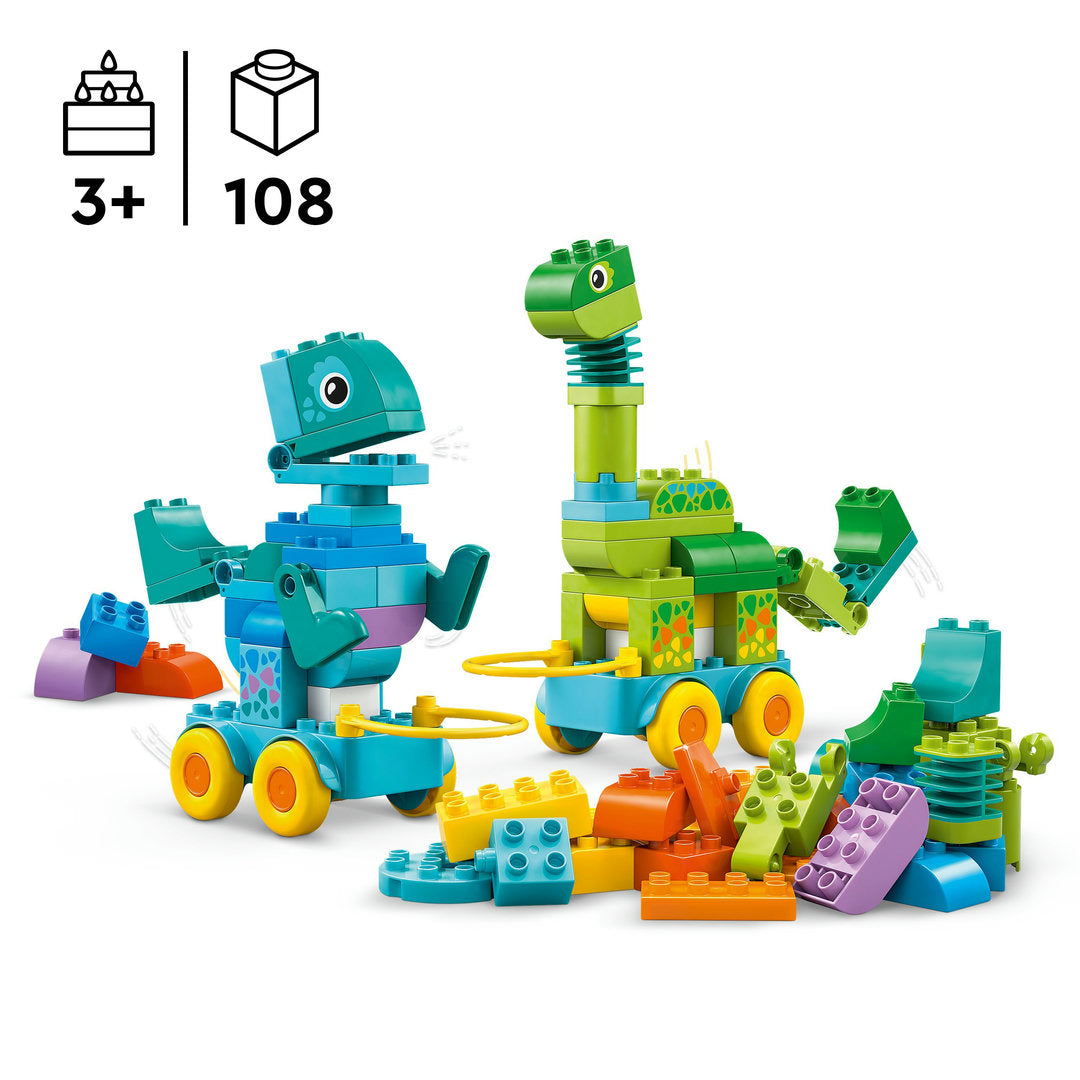 LEGO DUPLO stad 3-in-1 dinosaurussen op wielen