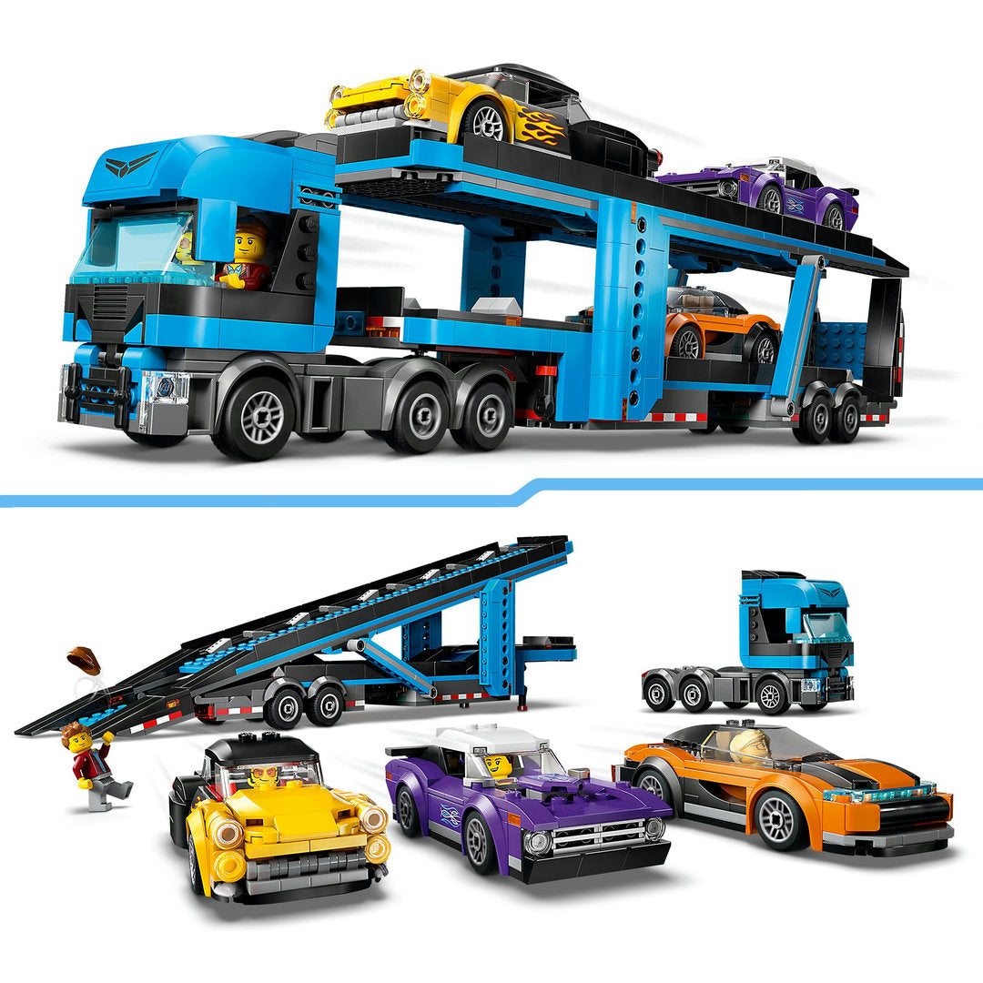 LEGO city transportvoertuig met sportauto's