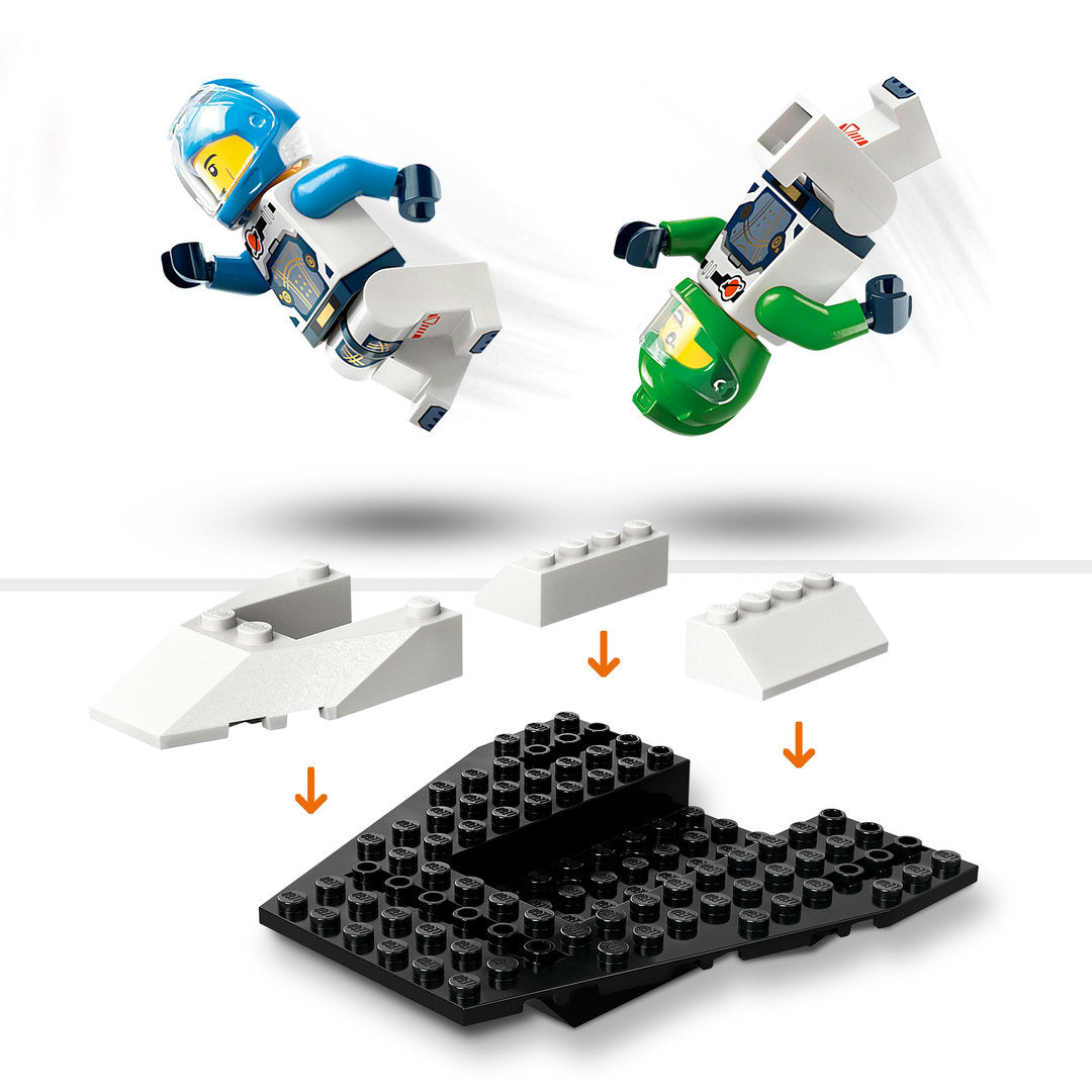 LEGO city ruimteschip en ontdekking van asteroïde set
