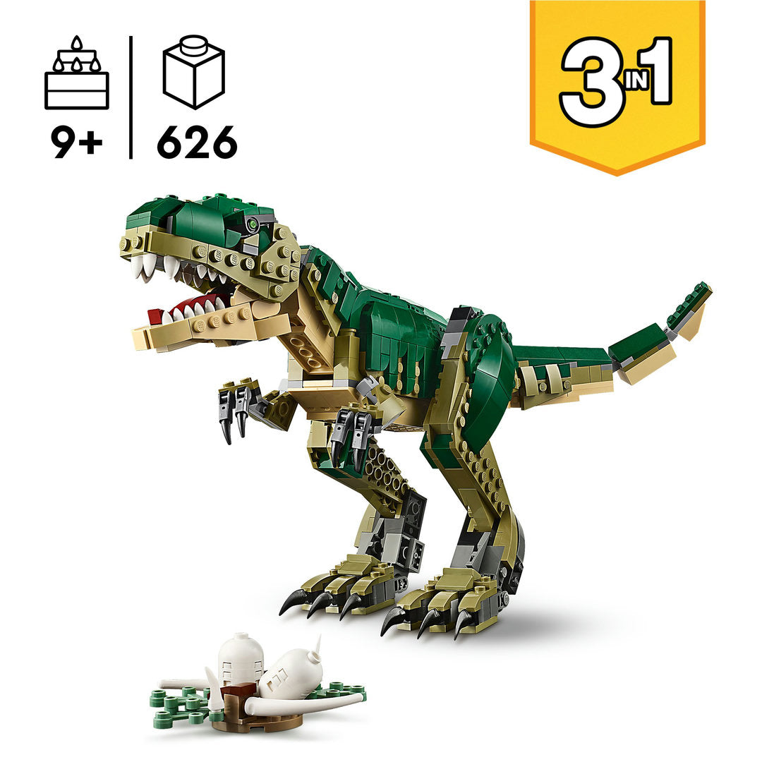 LEGO creator 3-in-1 t. rex dinosaurus