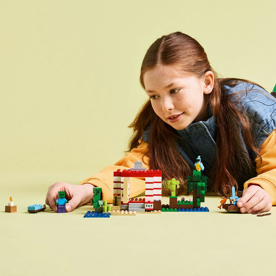 LEGO minecraft het tnt junglehuis videogameset