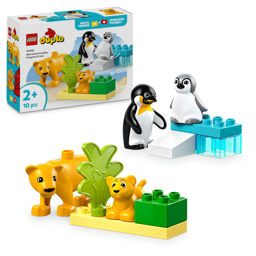 LEGO DUPLO stad families van wilde dieren pinguïns en leeuwen