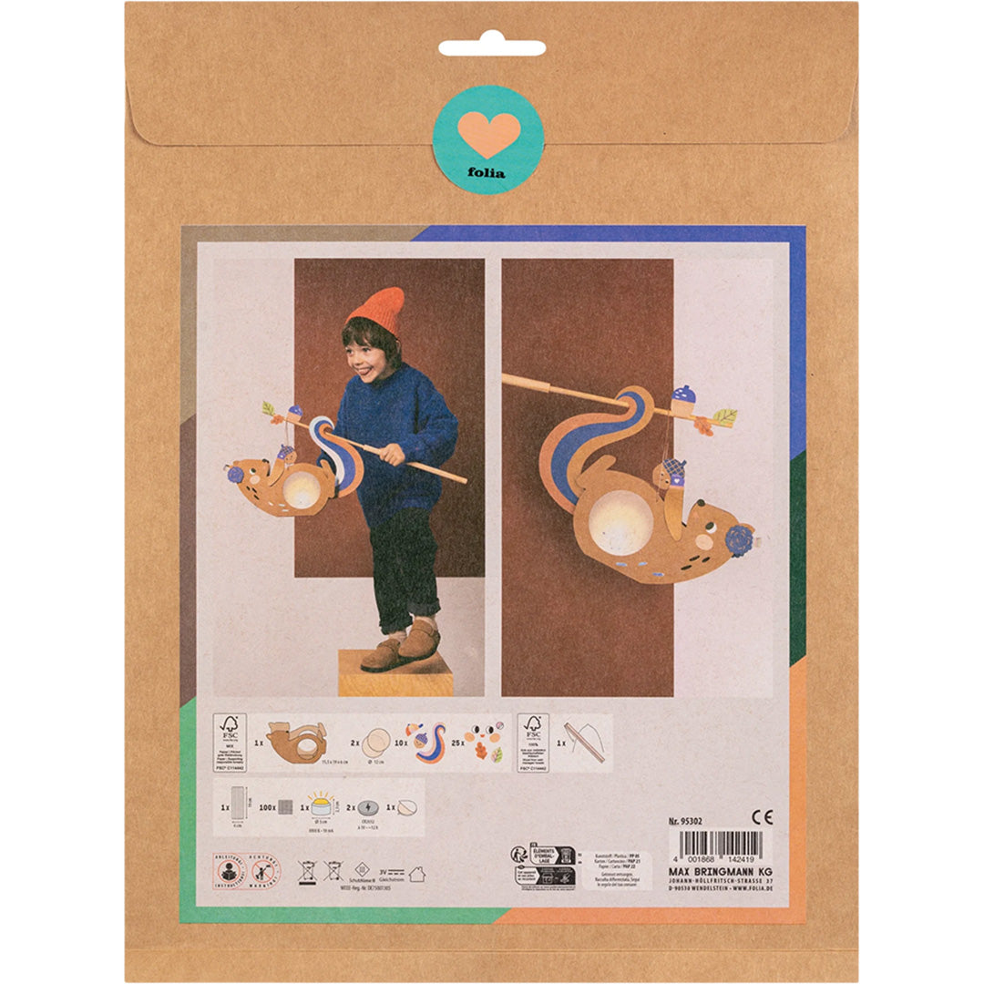 folia knutselset lantaarn eekhoorn | 95302 | 4