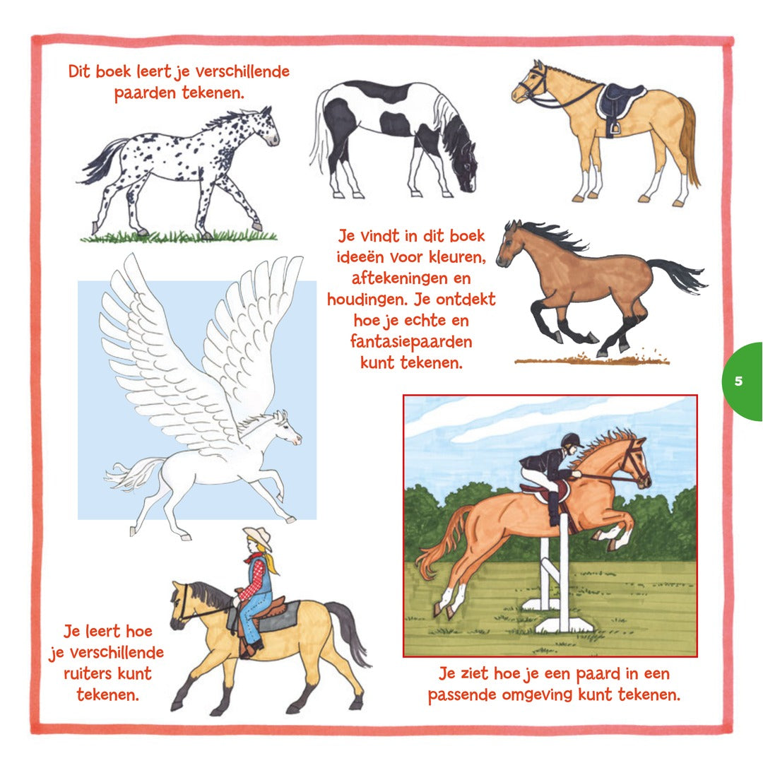 ik leer paarden tekenen