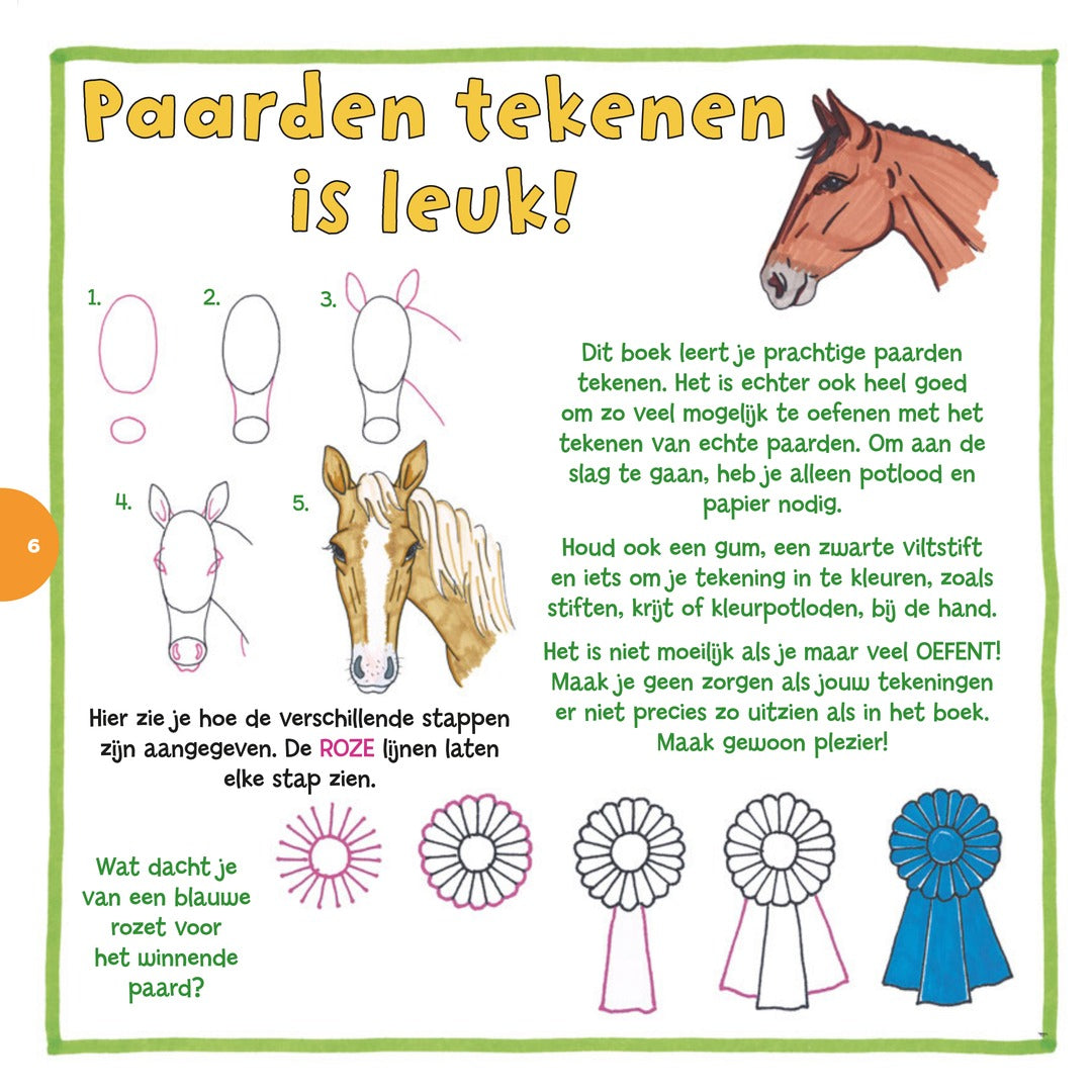 ik leer paarden tekenen