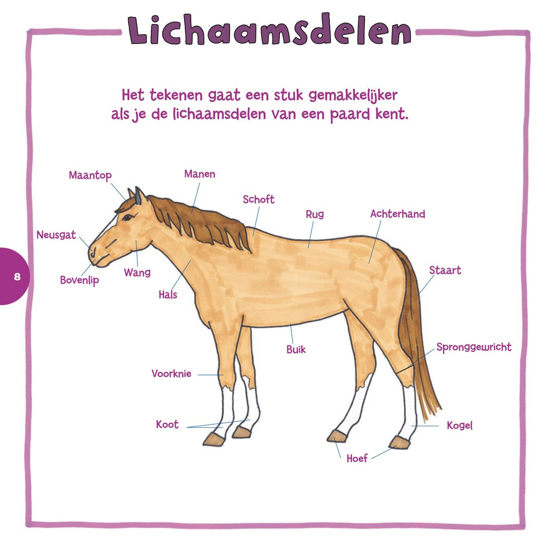 ik leer paarden tekenen