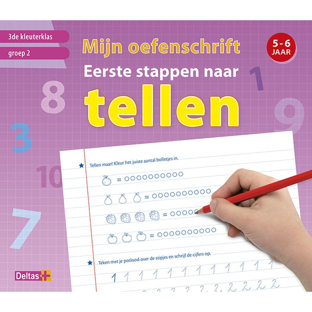mijn oefenschrift eerste stappen naar tellen 3de kleuterklas groep 2