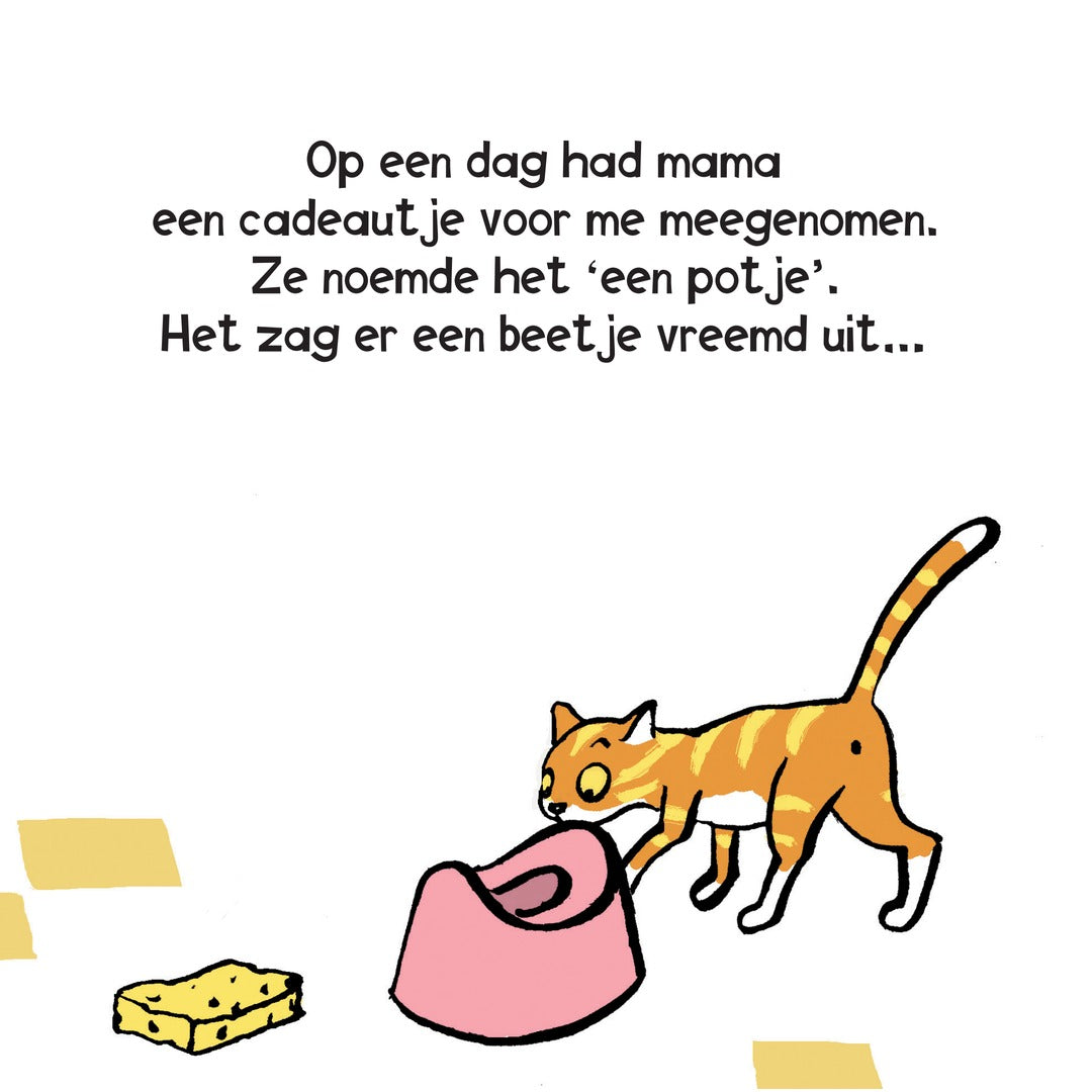 fien gaat op het potje