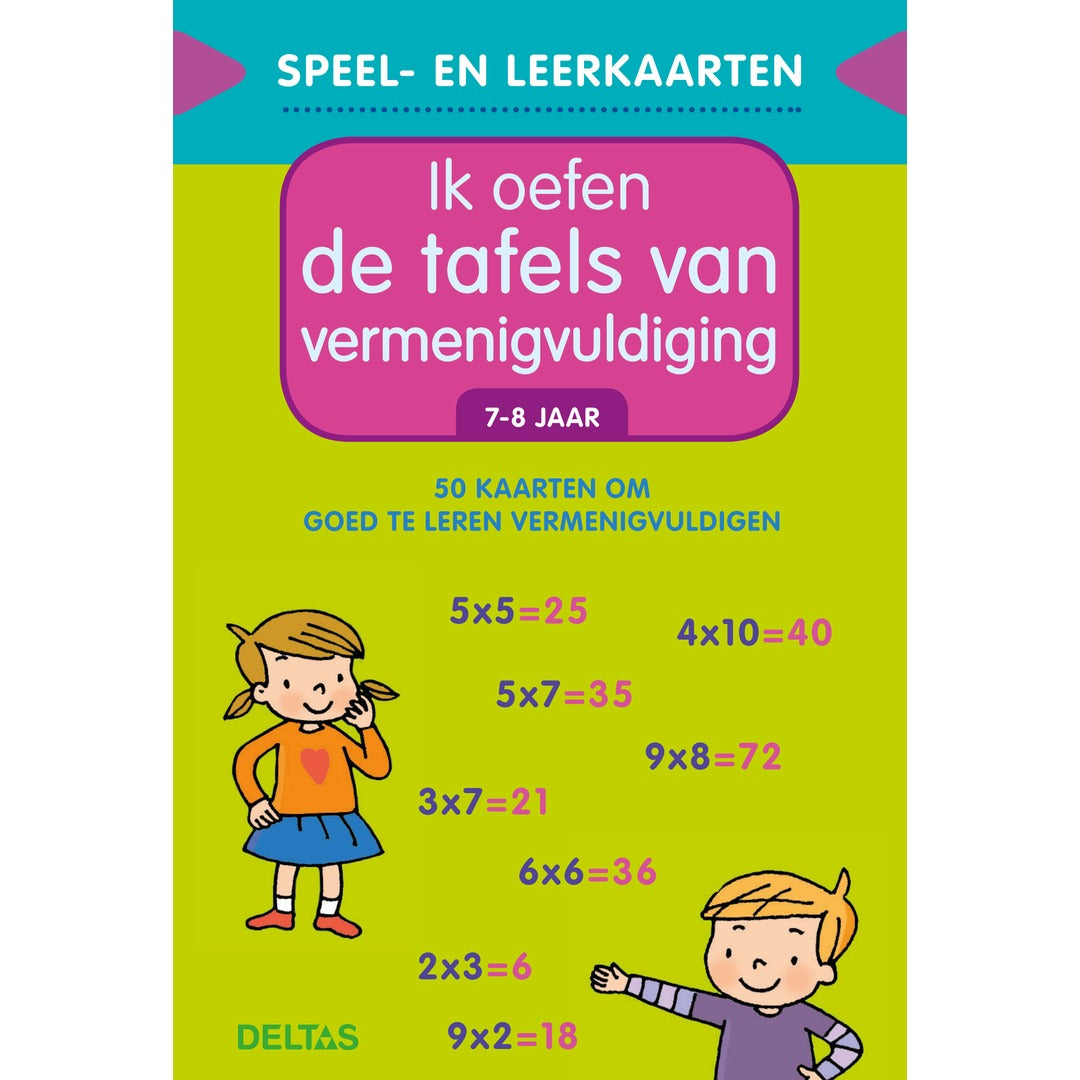 speel- en leerkaarten - ik oefen de tafels van vermenigvuldiging