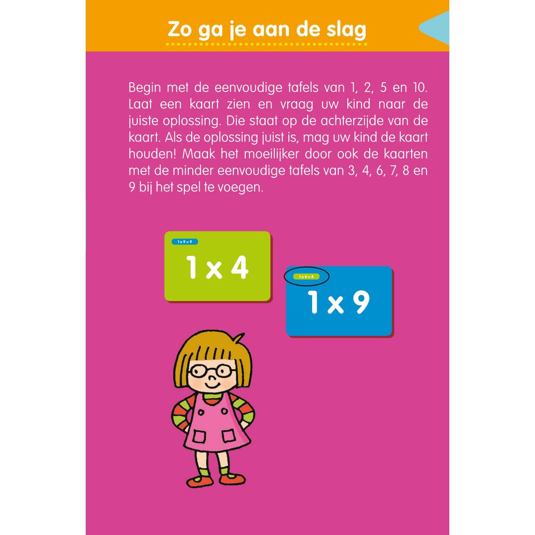 speel- en leerkaarten - ik oefen de tafels van vermenigvuldiging