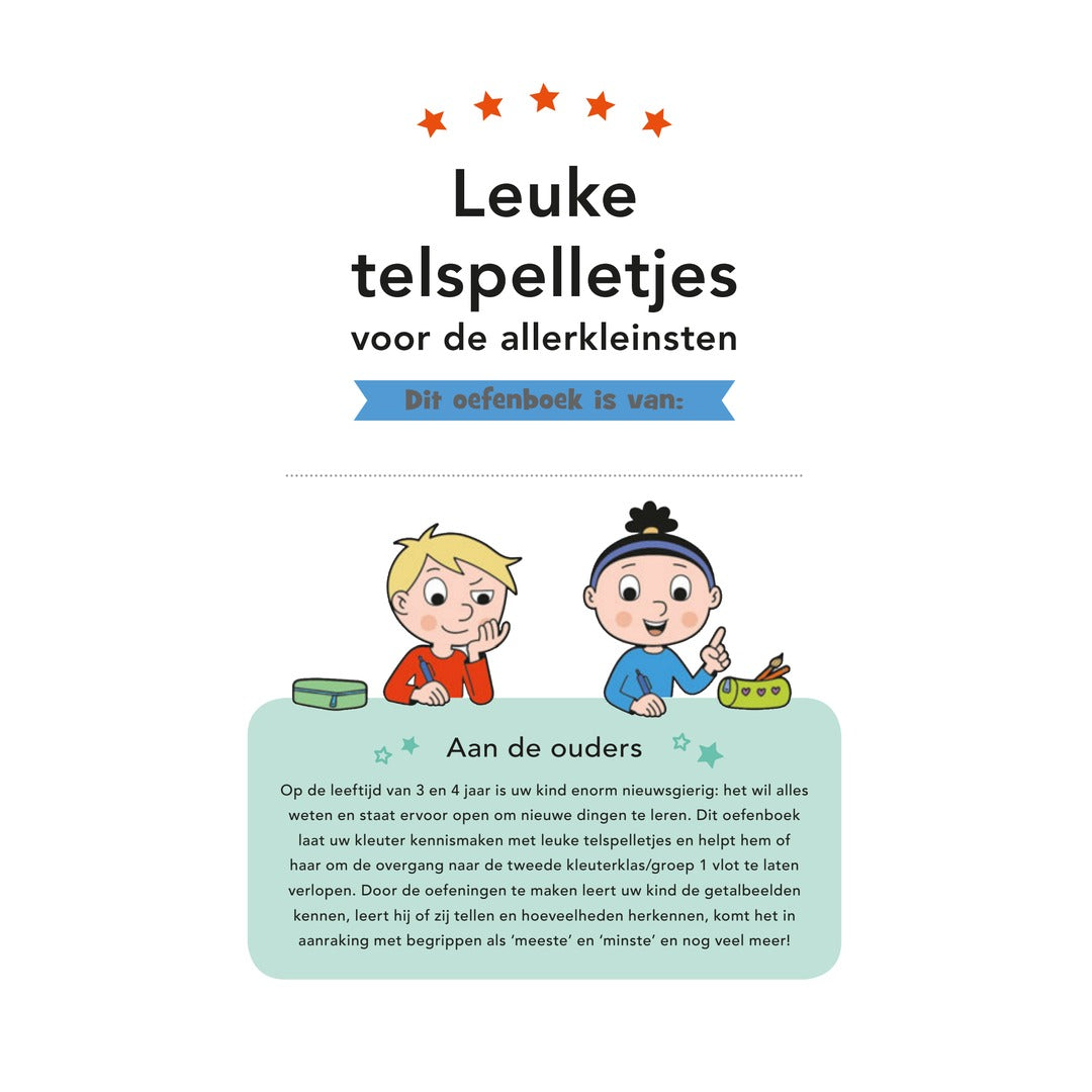 Informatiepagina voor ouders in het Deltas oefenboek voor kleuters.