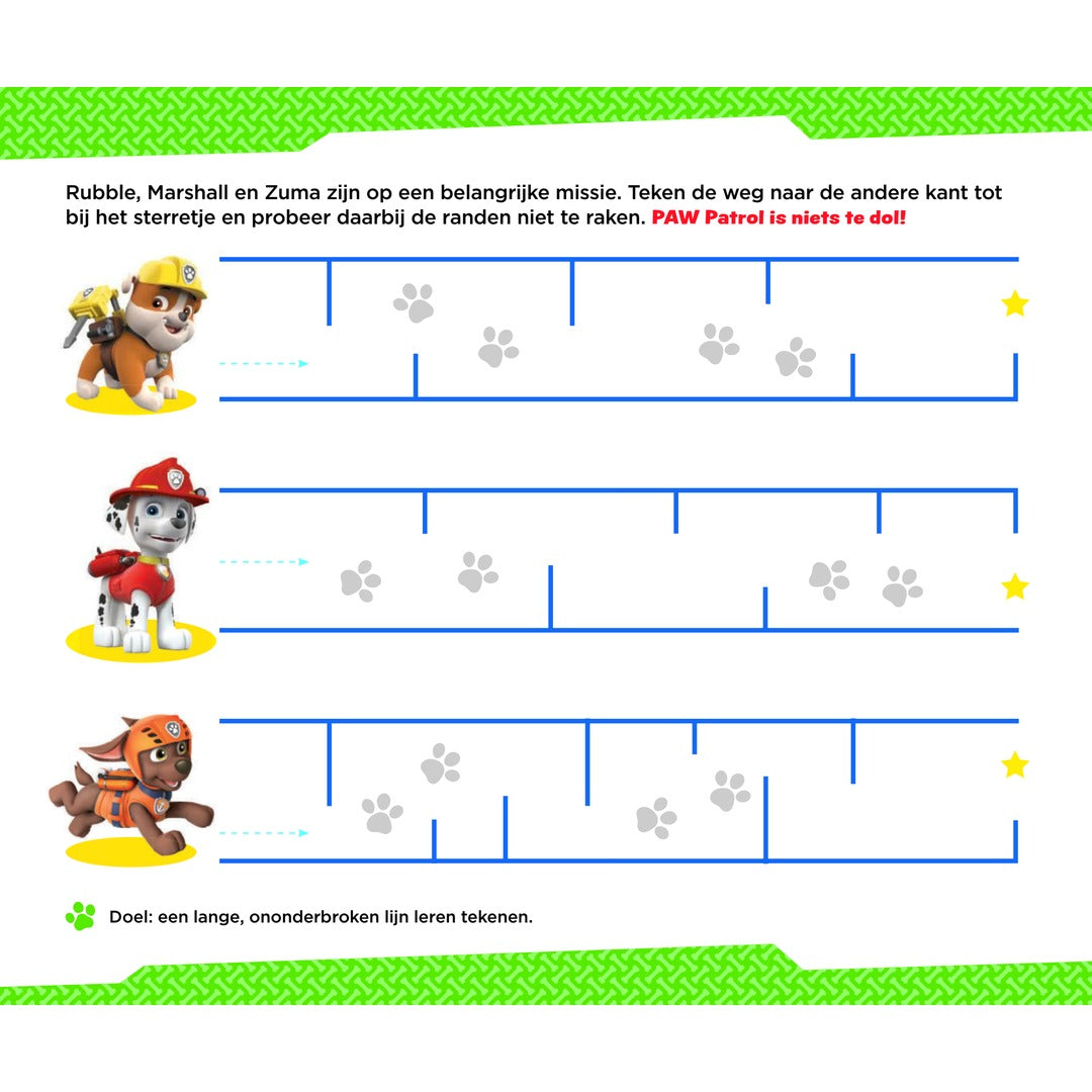 paw patrol leuke schrijfspelletjes
